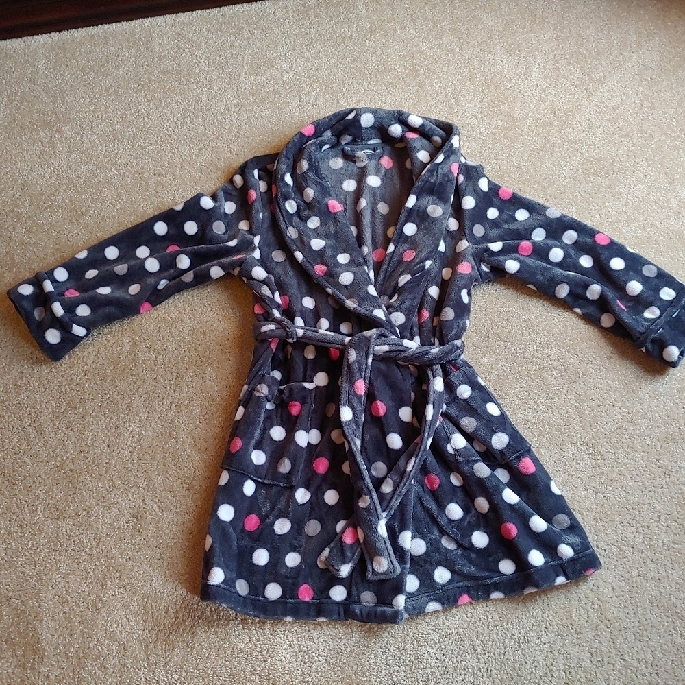Sonoma gently worn great polka robe with pockets